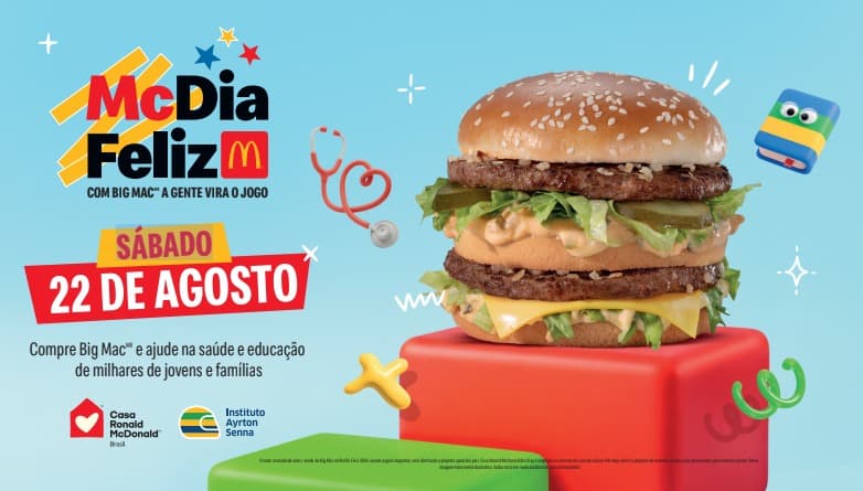 McDia Feliz 2026 acontece neste sábado, 22 agosto em todas as unidades da Baixada Santista