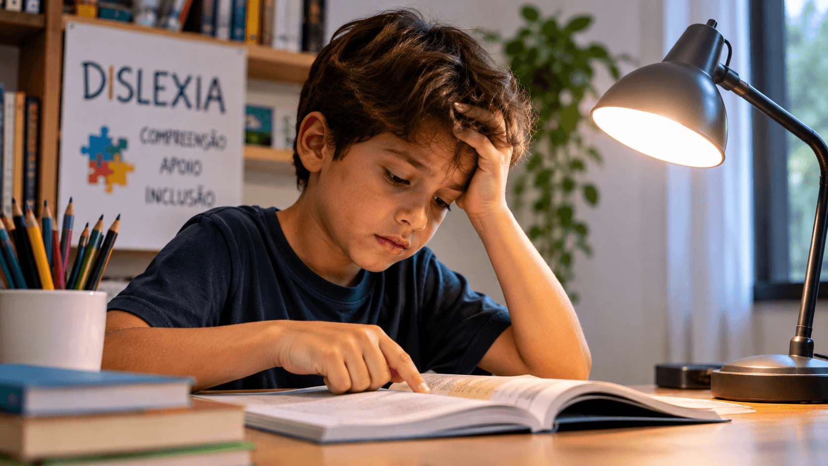 Dislexia afeta 8 milhões de brasileiros e iluminação adequada pode favorecer foco e aprendizado